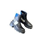 LOUIS VUITTON BEAUBOURG ANKLE BOOTS BLACK AND BLUE 1A9OBP