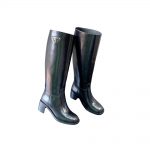 PRADA LEATHER AND NYLON BOOTS BLACK 1W411M