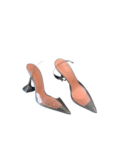 AMINA MUADDI HOLLI GLASS SLING TRANSPARENT GRAY AM8921