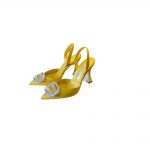 MANOLO BLAHNIK PRIETASLI SLINGBACK PUMPS YELLOW 419-0473-0005