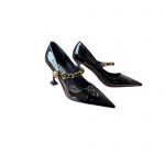 MIU MIU PATENT LEATHER PUMPS BLACK 5I814D