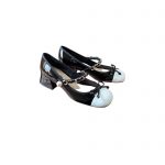 MIU MIU NAPLAK PUMPS WHITE AND BLACK 5I485D