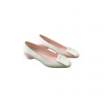 ROGER VIVIER CITY PUMPS LEATHER OFF-WHITE RVW6183
