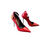 TOM FORD PADLOCK POINTY PUMP RED W2271T