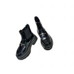 ALEXANDER WANG PLATFORM LOAFER BOOT BLACK 30322B022001