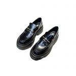 ALEXANDER WANG CARTER LOGO LOAFER BLACK 30321F011001