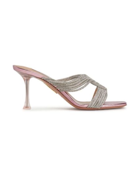AQUAZZURA GATSBY MULE 75 PURPLE GASMIDM1