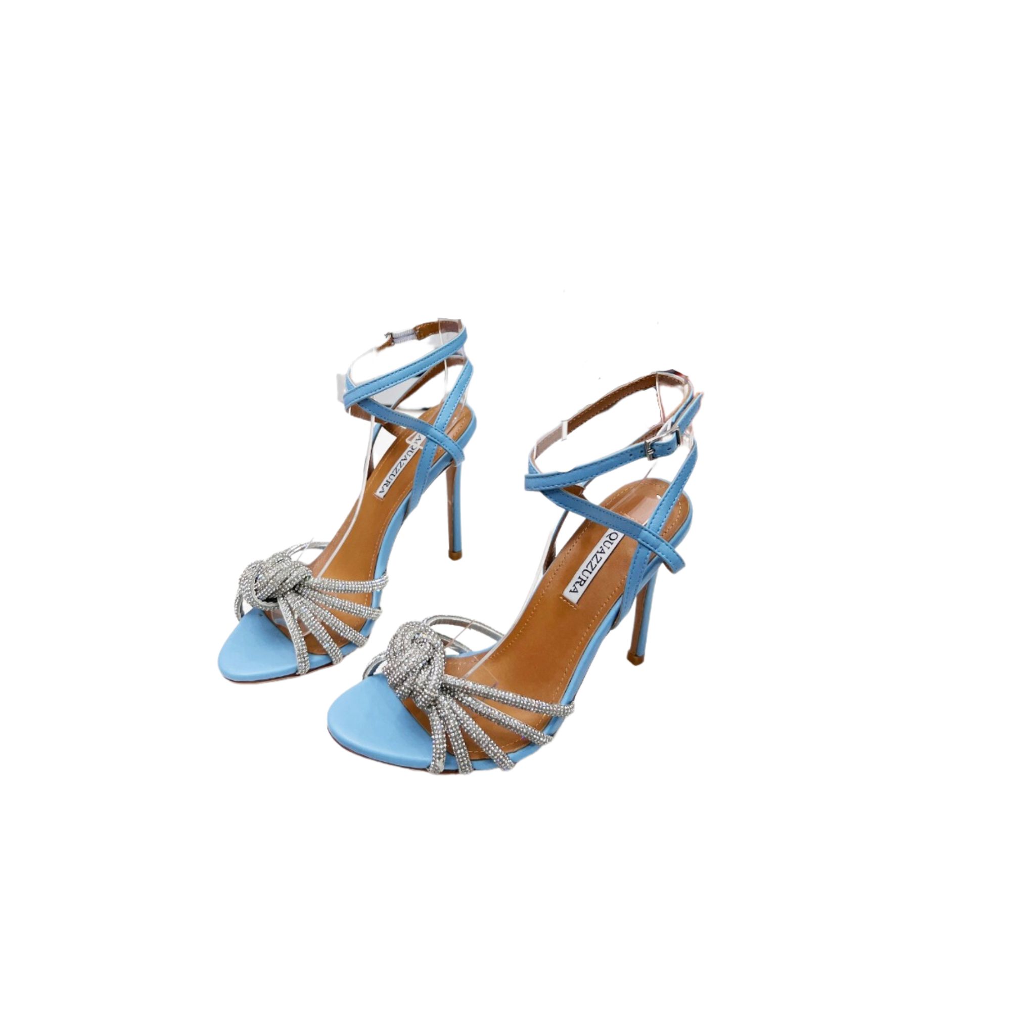 AQUAZZURA CELESTE SANDAL 105 BLUE CELHIGS0