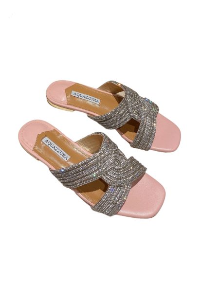 AQUAZZURA GATSBY SLIDE LIGHT PINK/BEIGE GASFLAS0-WVR-NAT