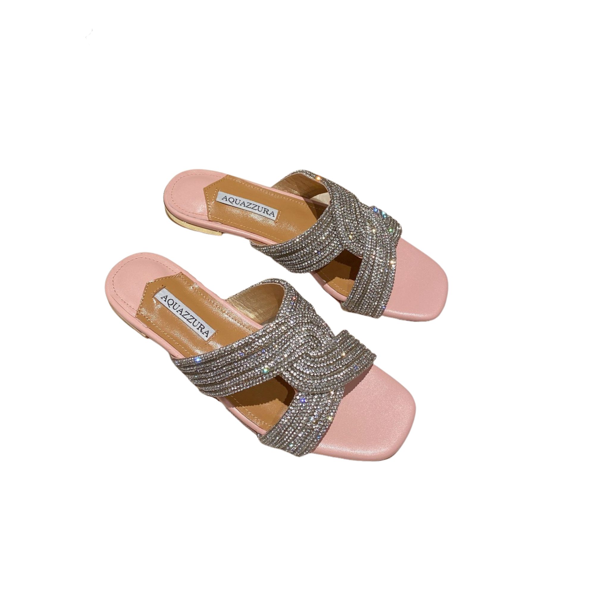AQUAZZURA GATSBY SLIDE LIGHT PINK/BEIGE GASFLAS0-WVR-NAT