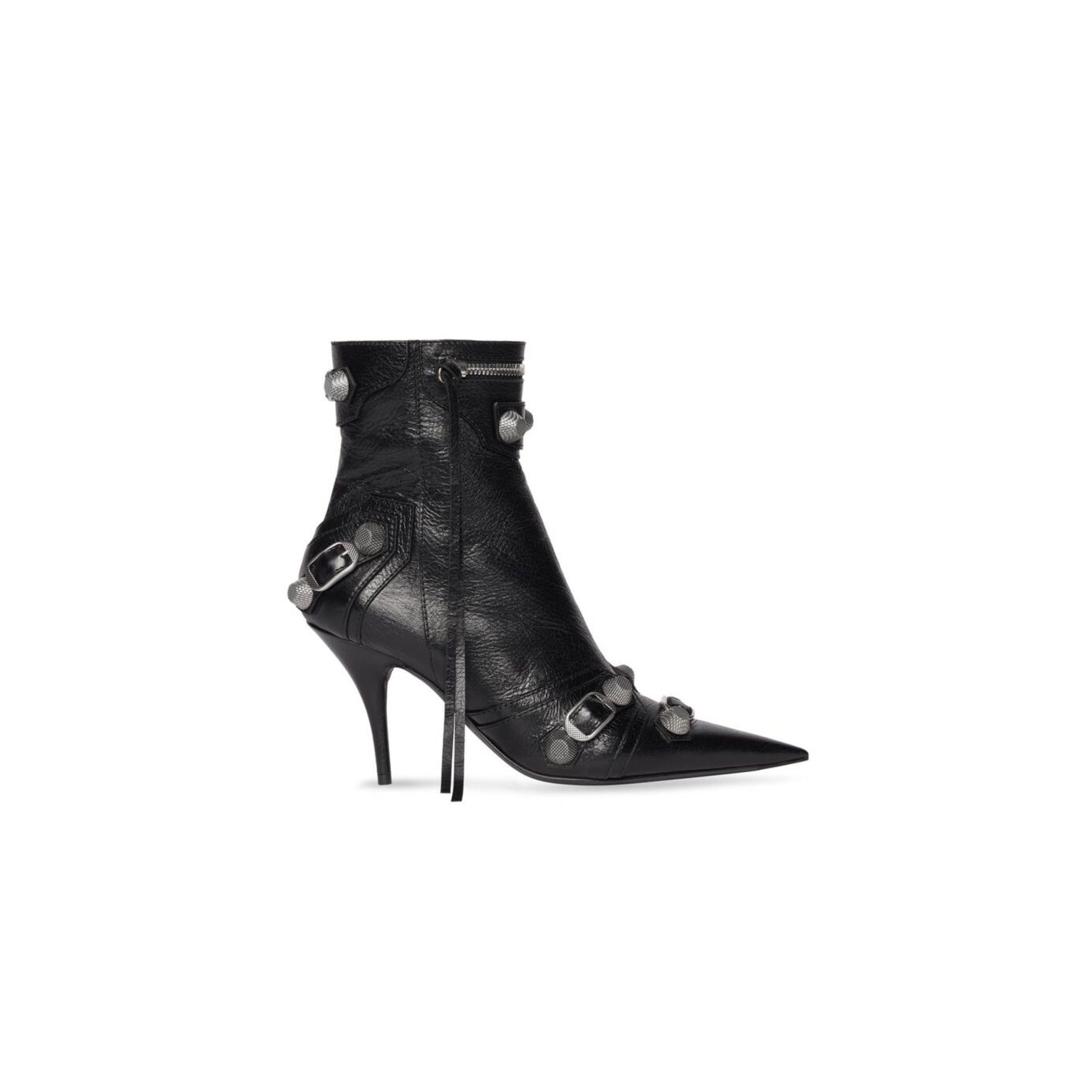 BALENCIAGA WOMEN'S CAGOLE 90MM BOOTIE BLACK 694379WA