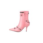 BALENCIAGA WOMEN'S CAGOLE 90MM BOOTIE PINK 694379WA