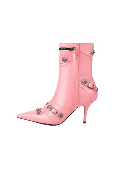 BALENCIAGA WOMEN'S CAGOLE 90MM BOOTIE PINK 694379WA