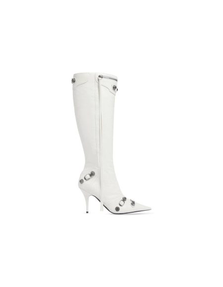 BALENCIAGA WOMEN'S CAGOLE 90MM BOOT OPTIC WHITE 694395WA