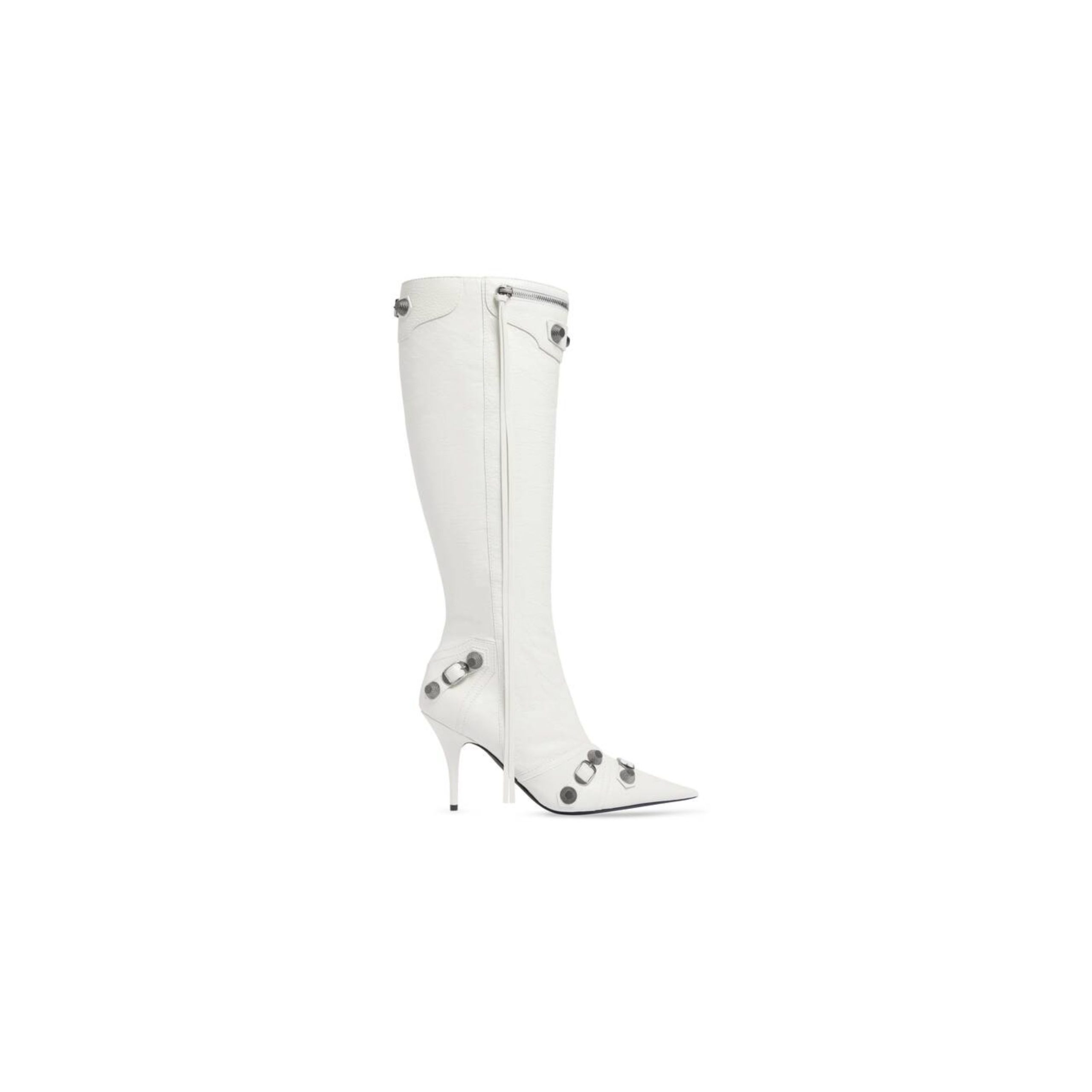 BALENCIAGA WOMEN'S CAGOLE 90MM BOOT OPTIC WHITE 694395WA