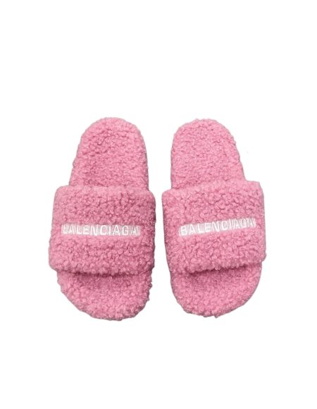 BALENCIAGA FURRY SLIDE PINK 654261W2B411090
