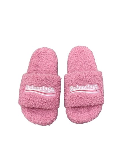 BALENCIAGA FURRY SLIDE PINK 654261W2B411090