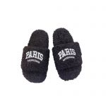 BALENCIAGA FURRY SLIDE BLACK 654261W2B411090