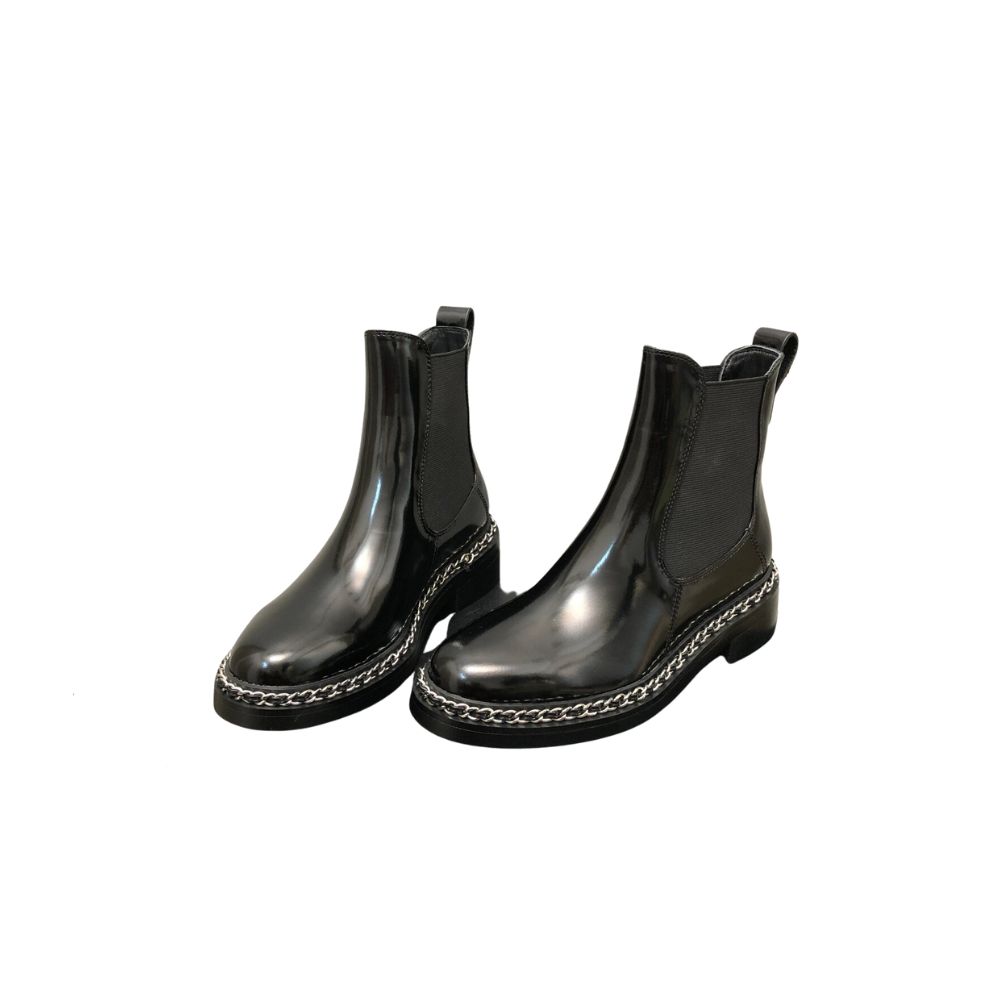 CHANEL BOOTS BLACK G39736