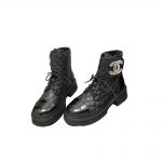 CHANEL BOOTS BLACK G36424