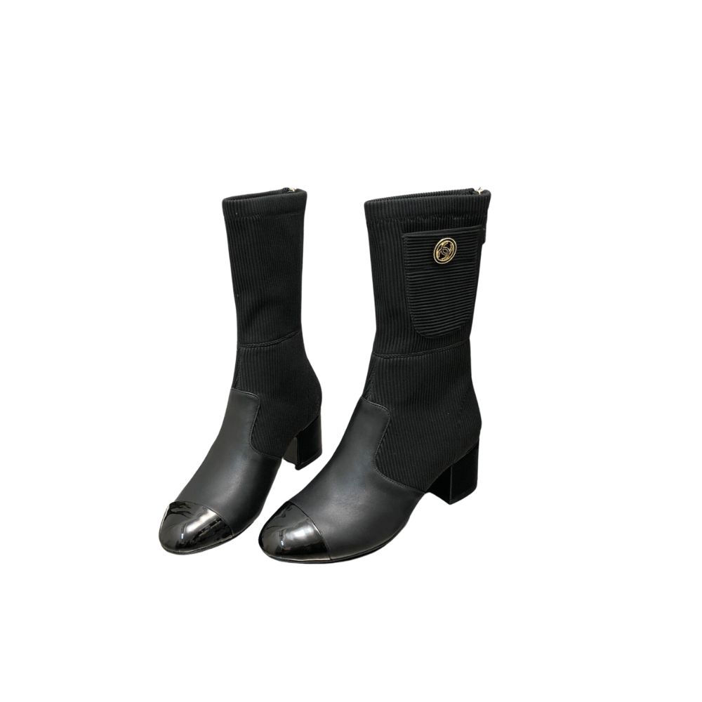 CHANEL BOOTS BLACK G39736