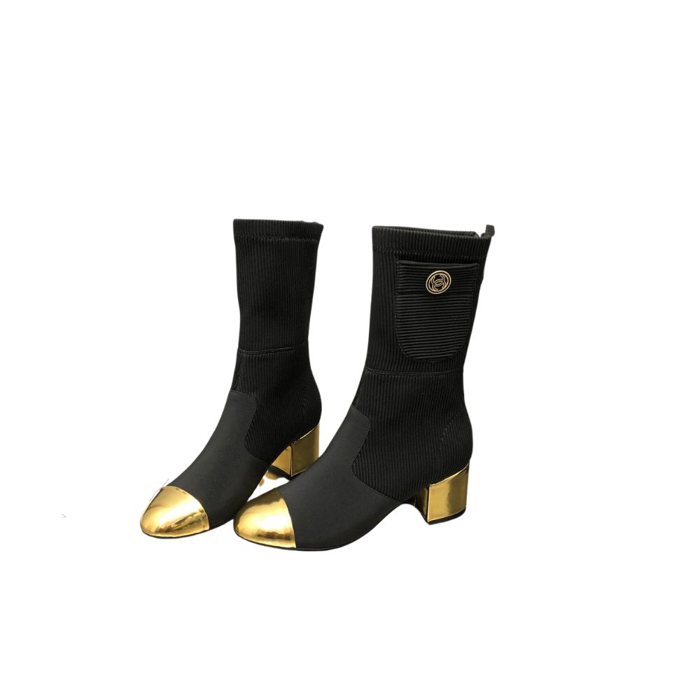 CHANEL BOOTS BLACK G39736