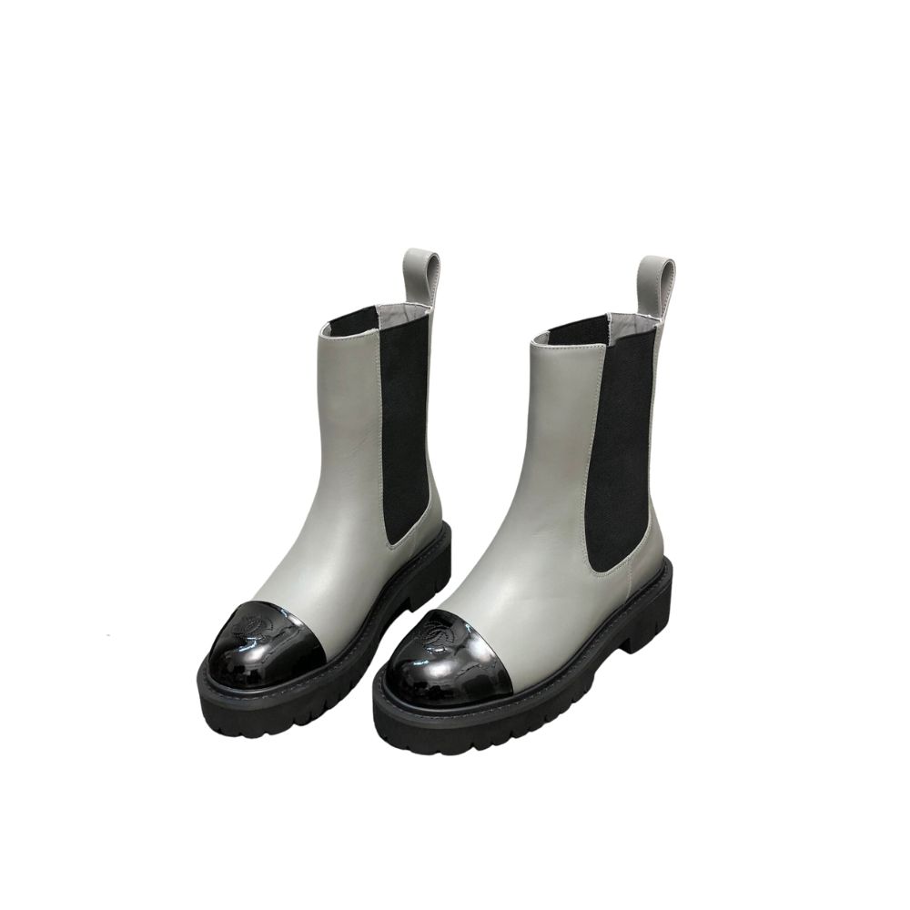 CHANEL ANKLE BOOTS GREY G39710