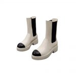 CHANEL ANKLE BOOTS WHITE G40134