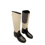 CHANEL HIGH BOOTS BLACK AND WHITE G39930