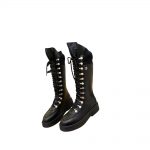CHANEL COMBAT BOOTS BLACK G39162