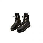 CHANEL COMBAT BOOTS BLACK G39162