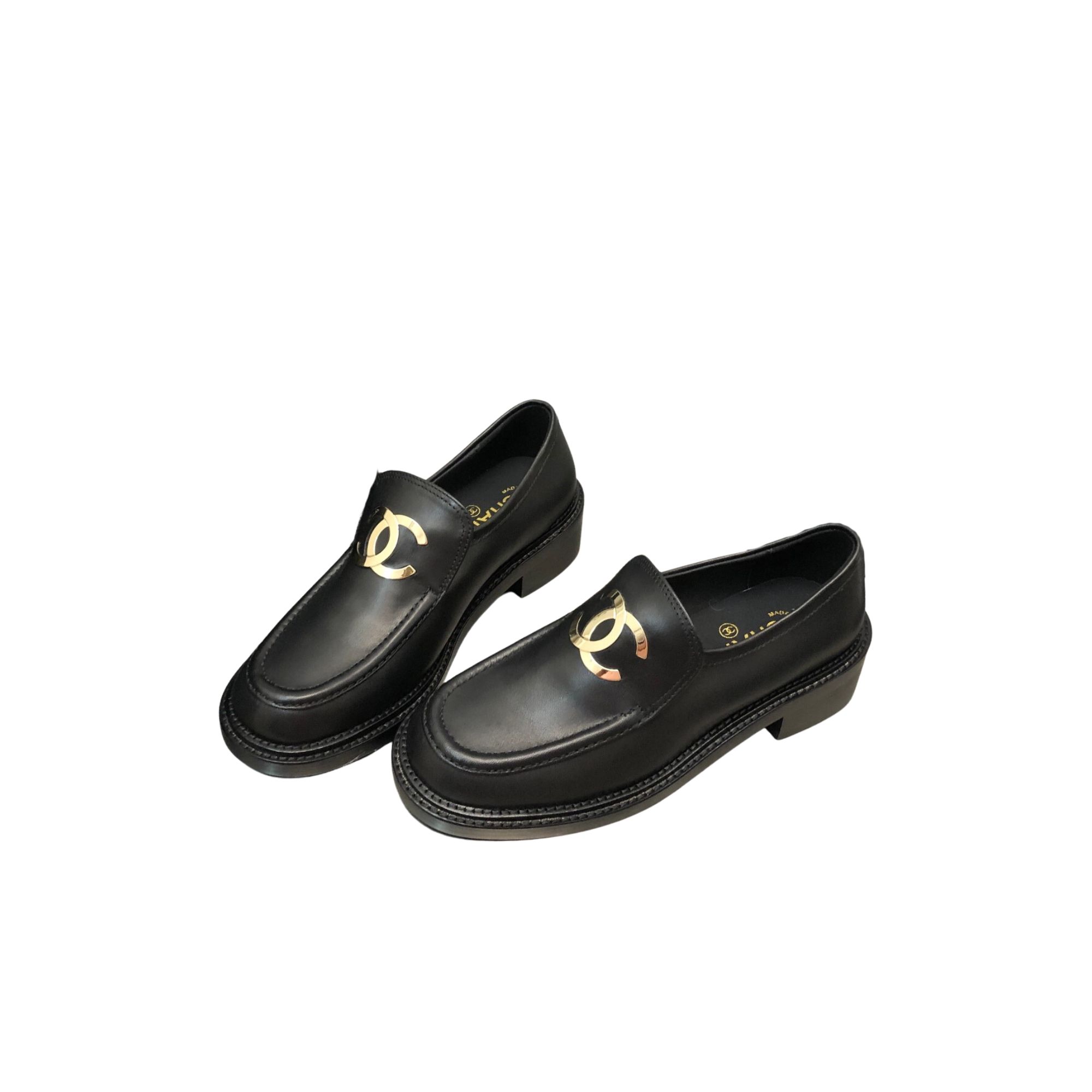 CHANEL LOAFERS BLACK G39000