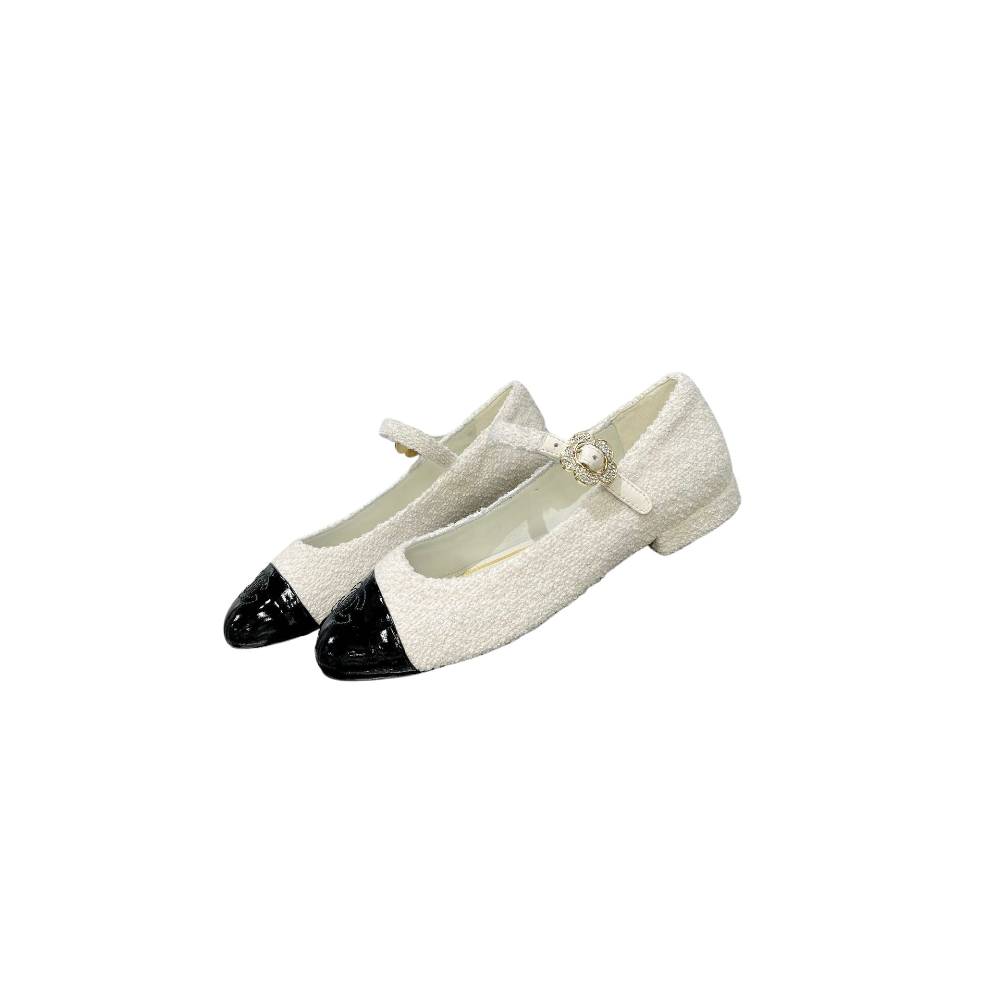 CHANEL BALLERINAS WHITE G02819