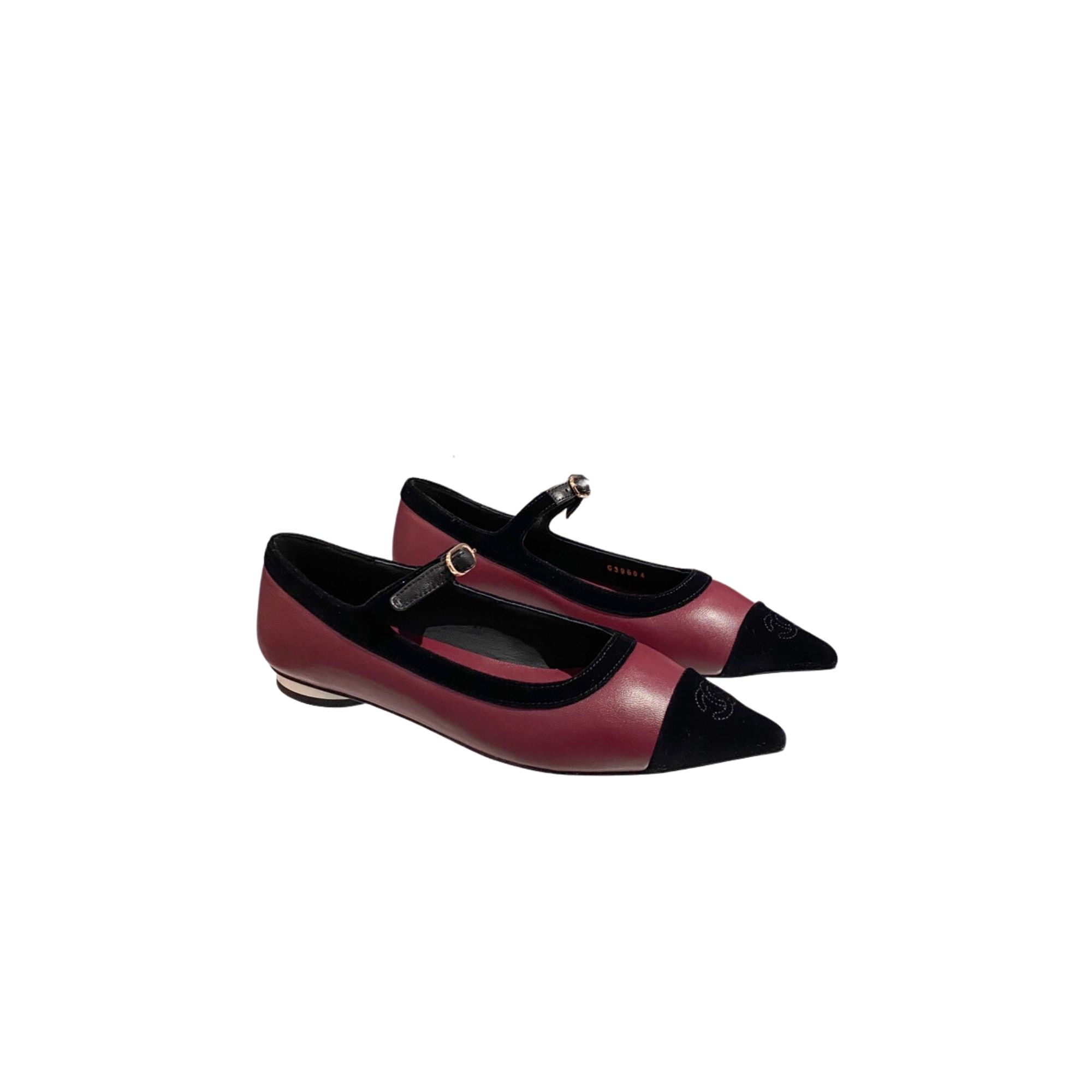 CHANEL BALLERINAS BURGUNDY G31318