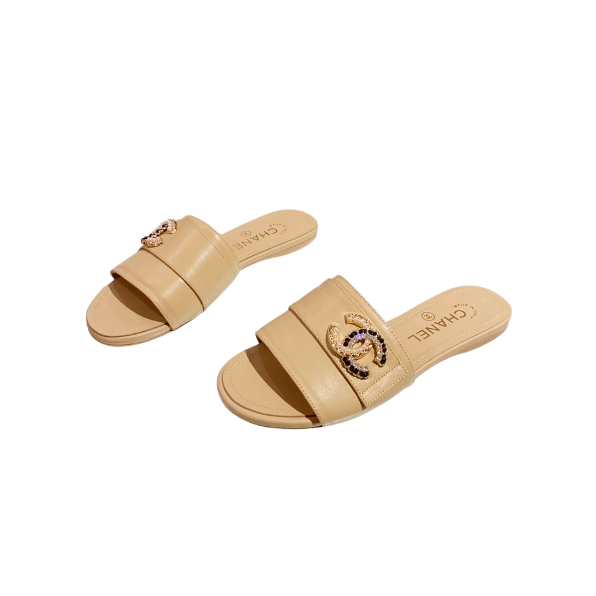 CHANEL MULES NUDE G39954