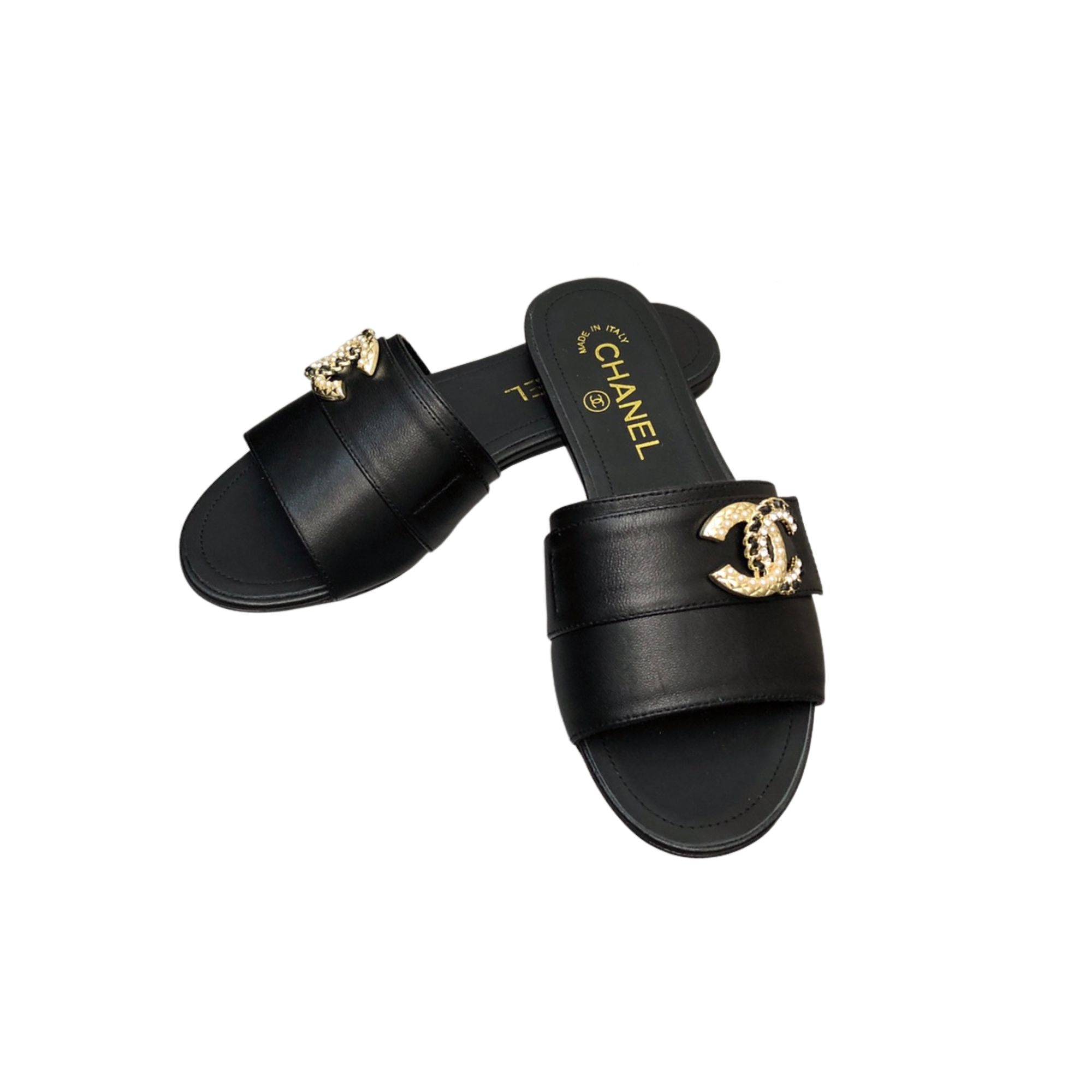 CHANEL MULES BLACK G39954