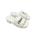 CHANEL MULES WHITE G39059