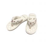 CHANEL MULES WHITE G40118
