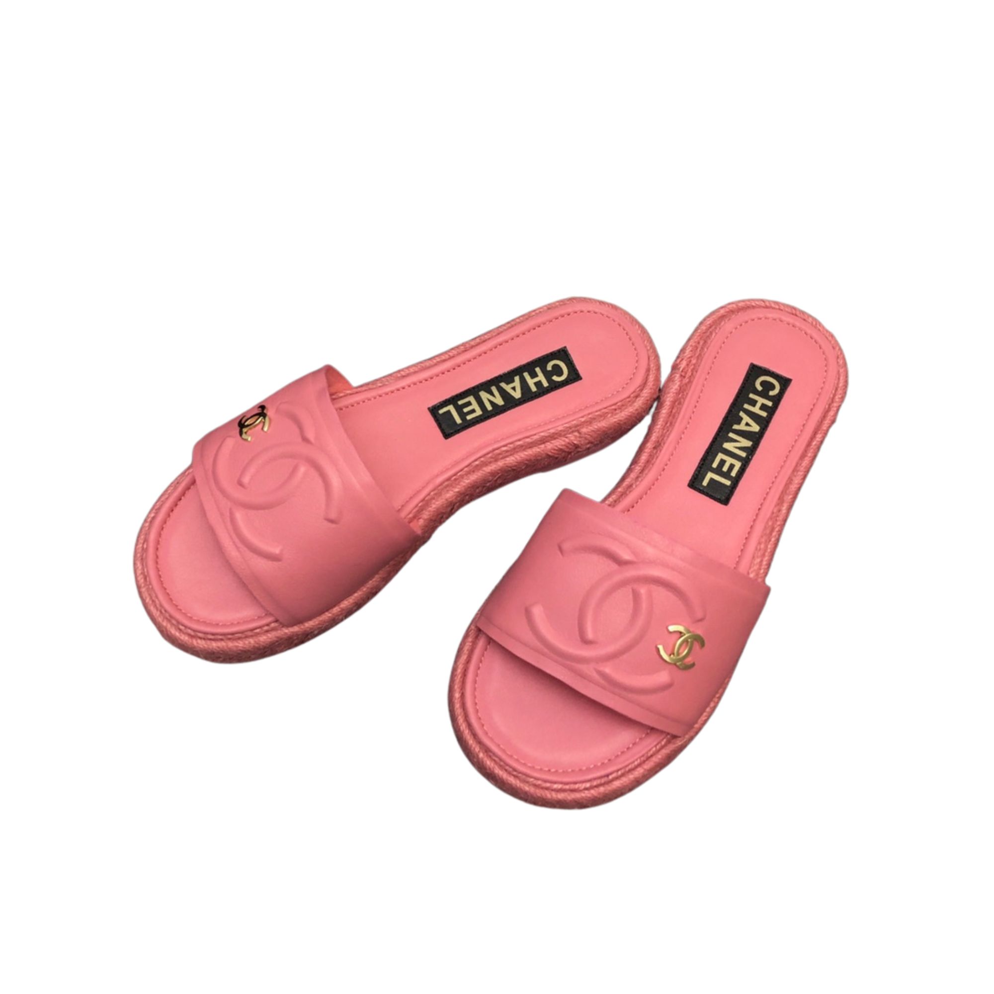 CHANEL MULES PEACH G39778