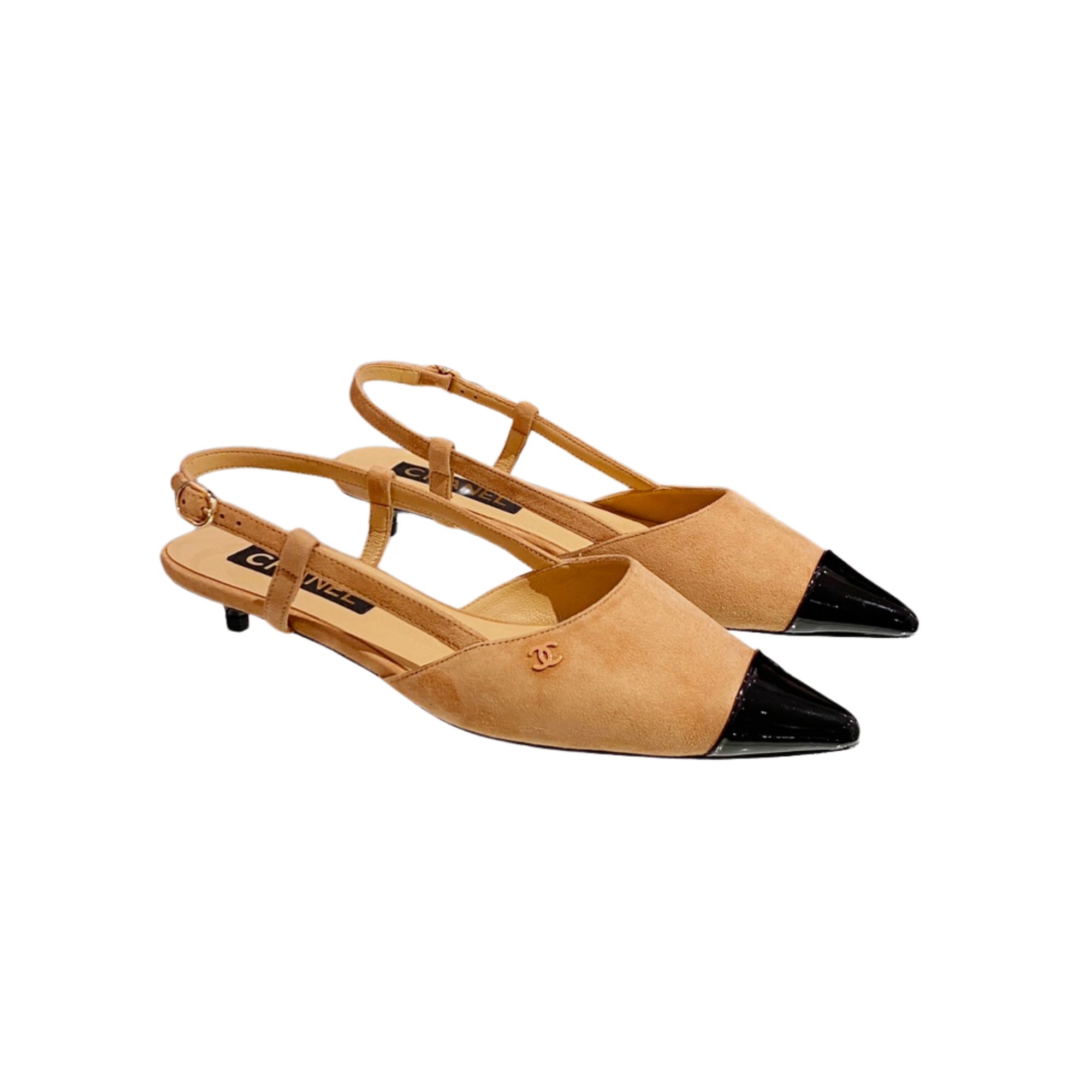 CHANEL SLINGBACKS BLACK G39537