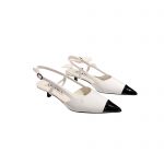 CHANEL SLINGBACKS WHITE G39537
