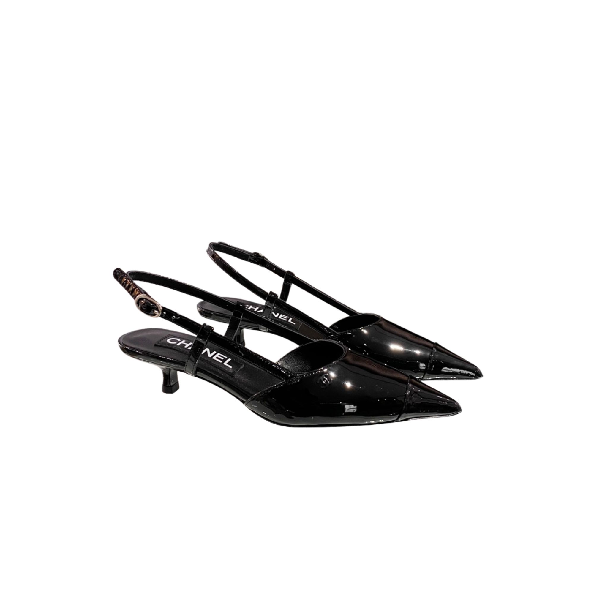 CHANEL SLINGBACKS BLACK G39537