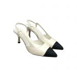 CHANEL SLINGBACKS WHITE G31318