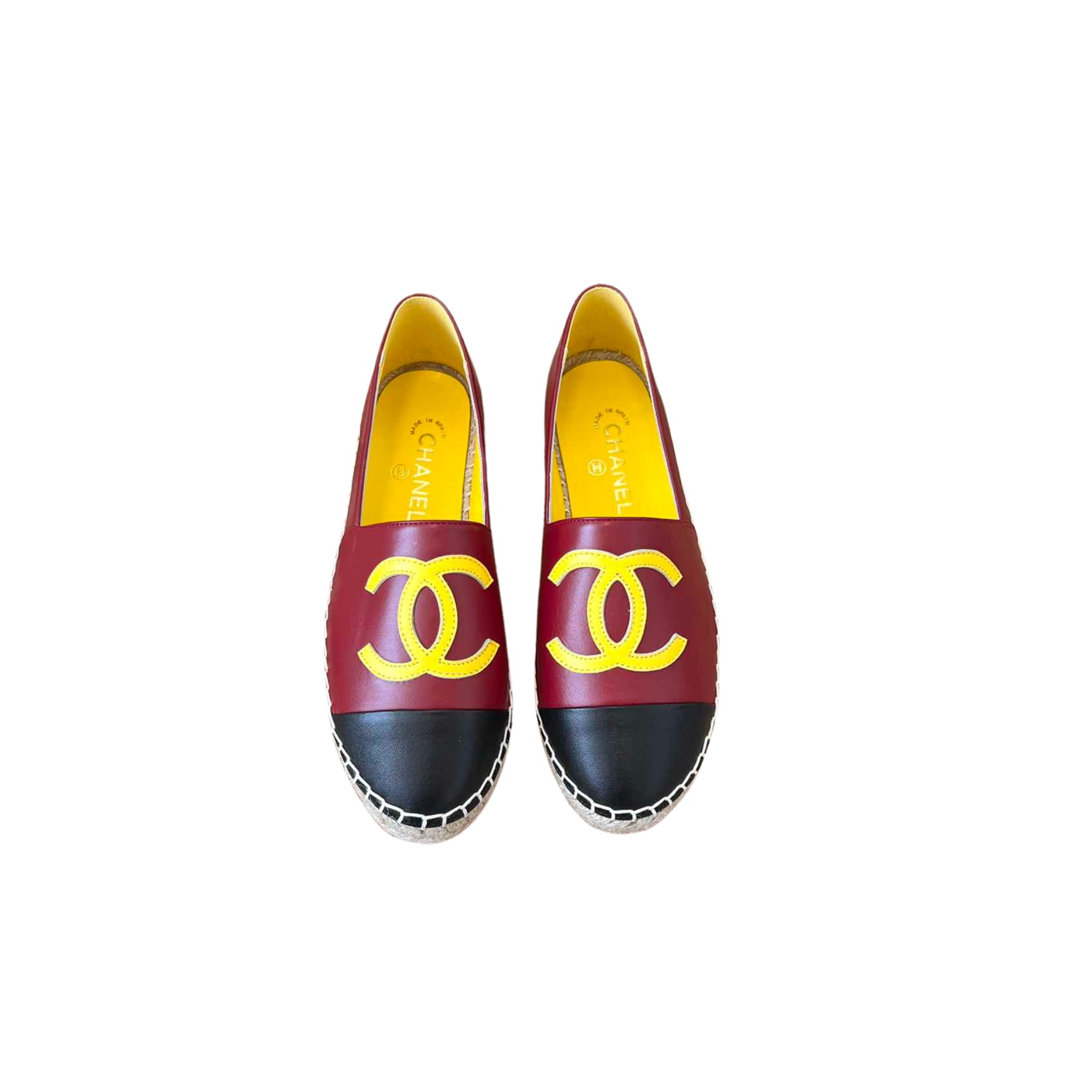 CHANEL ESPADRILLES MAROON G29762
