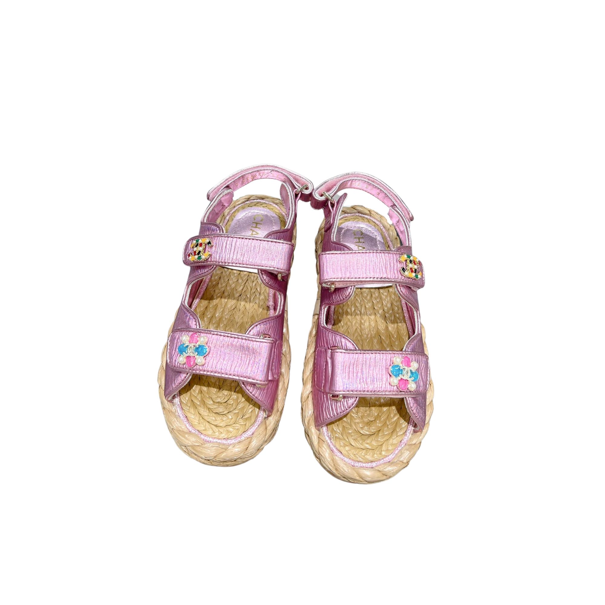 CHANEL DAD SANDALS PINK G35927