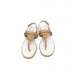 CHANEL THONG SANDALS BROWN C90182