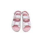 CHANEL SANDALS PINK AND WHITE G35927