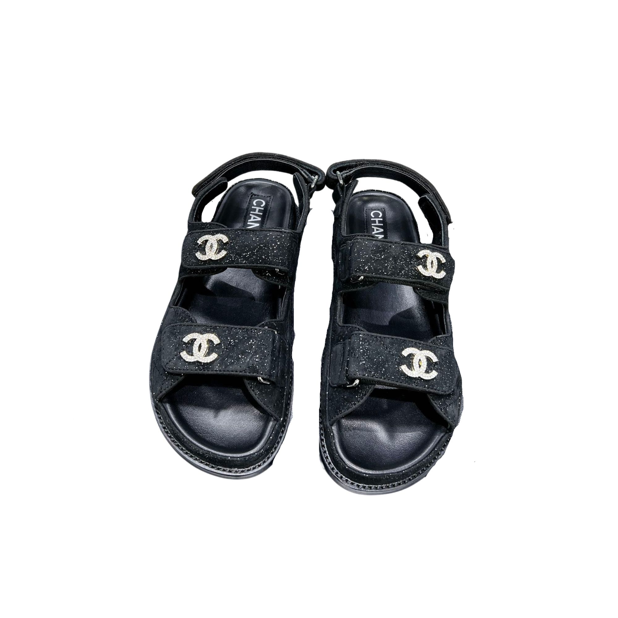 CHANEL SANDALS BLACK G35927