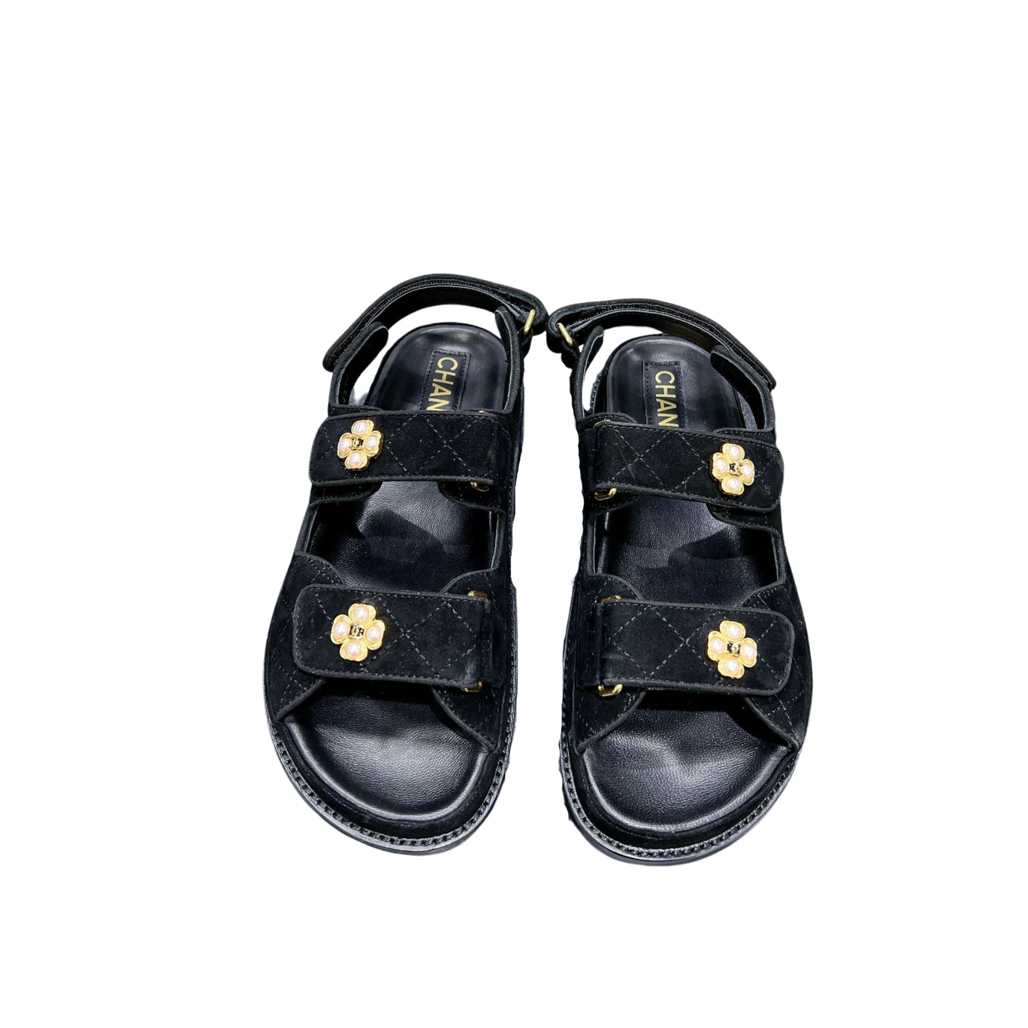 CHANEL SANDALS BLACK G35927