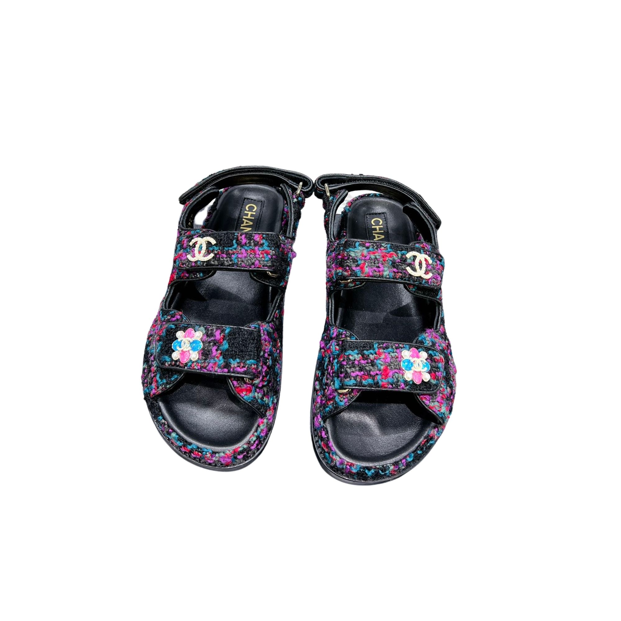 CHANEL SANDALS BLACK G35927